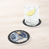 OPUS CHANGEABLE Zodiac Aquarius Zandsteen Onderzetter (Zijkant)