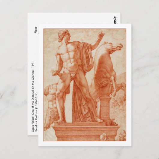 Opus Fidiae van Goltzius Briefkaart (Voorkant / Achterkant)