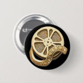 OPUS Gold Film Reel Ronde Button 5,7 Cm (Voorkant /achterkant)