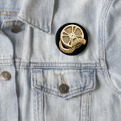 OPUS Gold Film Reel Ronde Button 5,7 Cm (In situ)