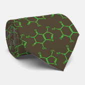 OPUS Green Coffee - Caffeine Molecule Stropdas (Opgerold)