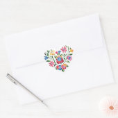 OPUS Hongaars bloemhart Hart Sticker (Envelop)