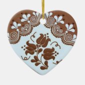 OPUS Hungarian Gingerbrood Heart TBA Keramisch Ornament (Voorkant)