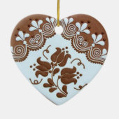 OPUS Hungarian Gingerbrood Heart TBA Keramisch Ornament (Achterkant)
