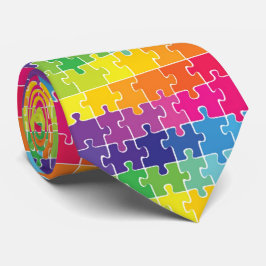 OPUS Jigzaag Puzzle-stukken - dubbelzijdig Stropdas