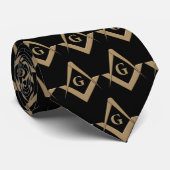 OPUS Masonic Symbol - dubbelzijdig Stropdas (Opgerold)