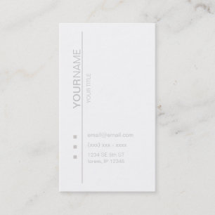 Opus Modern White Visitekaartje