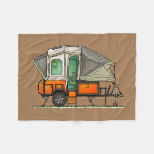 Opus Pop op Camper RV happy camper Fleece Deken