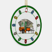 Opus Pop op Camper RV happy camper Keramisch Ornament (Rechts)