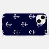 Opus Posh Anchor Nautical Case-Mate iPhone Case (Achterkant (horizontaal))