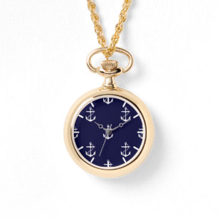 Opus Posh Anchor Nautical Custom Horloge