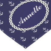 Opus Posh Anchor Nautical Custom Korte Tafelloper (Hoek)