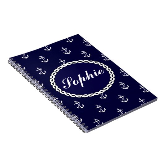 Opus Posh Anchor Nautical Custom Notitieboek (Rechterzijde)