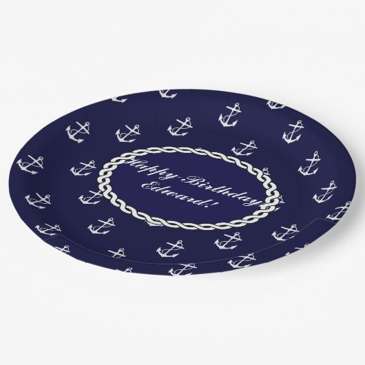 Opus Posh Anchor Nautical Papieren Bordje (Gekanteld)