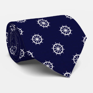 Opus Posh Nautical Ship Helm Custom Stropdas