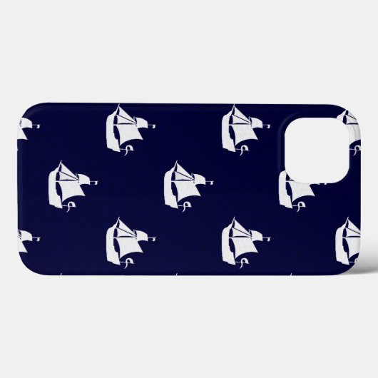Opus Posh Ship Nautical Case-Mate iPhone Case (Achterkant (horizontaal))