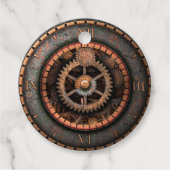 Opus Posh Steampunk Gears Bedankjes Labels (Achterkant)