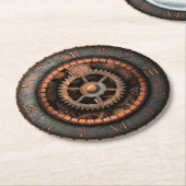 Opus Posh Steampunk Gears Ronde Kartonnen Onderzetter