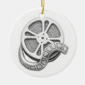OPUS Silver Film Reel Keramisch Ornament (Voorkant)
