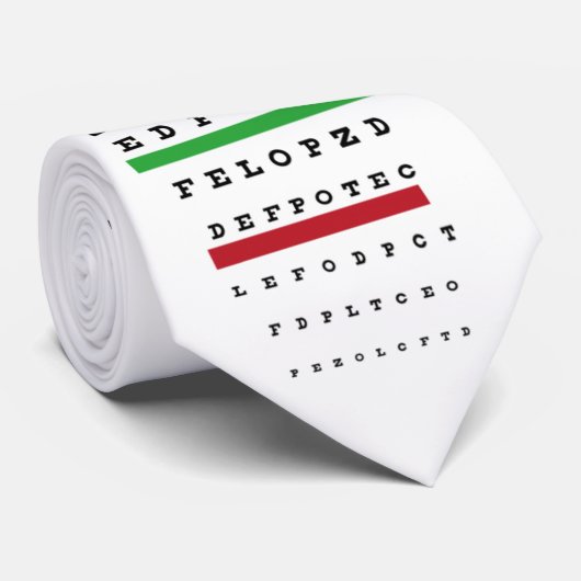 OPUS Snellen Eye Chart Stropdas (Opgerold)