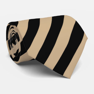 OPUS Tan en zwart Stropdas