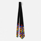 OPUS Tetromino-blokken - dubbelzijdig Stropdas (Achterkant)