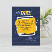 Opvallen Abstract Uitnodiging (Staand voorkant)