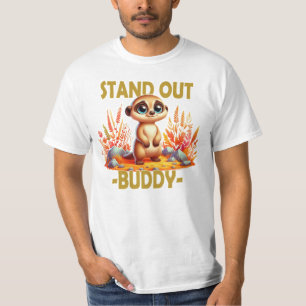 Opvallen buddy woordspeling. Schattigee Suricate M T-shirt