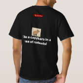 Opvallen Capybara: Mannen T-shirt (Achterkant)