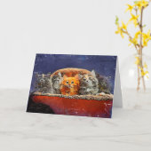 Opvallen in de Crowd Birthday Kittens Kaart (Gele Bloem)