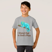 Opvallen in Gods plan Kameleon Kinder T-Shirt