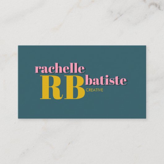 Opvallen in stijl | Retro sociale media QR-code Visitekaartje (Voorkant)