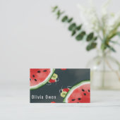 Opvallen met een plak! Watermelon Visitekaartje (Staand voorkant)