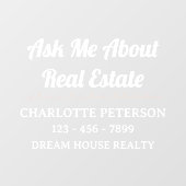 Opvallen met een professionele Realtor Car Decal (Vel)