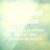 Opvallen met een professionele Realtor Car Decal (Vel 3)