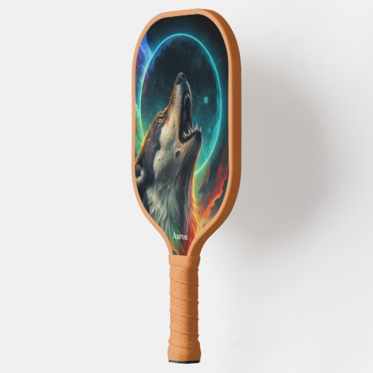 Opvallen op het veld met deze wolf pickleball paddle (Links)