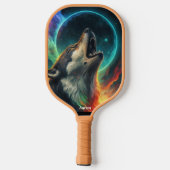 Opvallen op het veld met deze wolf pickleball paddle (Achterkant)