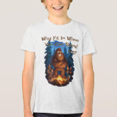 Opvallen Sasquatch Kinder Tri-Blend Shirt (Voorkant)