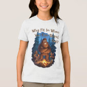 Opvallen Sasquatch Kinder Tri-Blend Shirt (Voorkant)