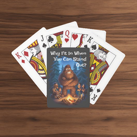 Opvallen Sasquatch Pokerkaarten
