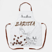 Opvallend Barista Schort. bewerkbaar Schort (Voorkant)