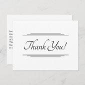 Opvallend "Bedankt!" Briefkaart (Voorkant / Achterkant)