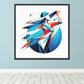 Opvallend Beeldend Kunstwerk #15 Canvas Afdruk (Insitu (Houten vloer))