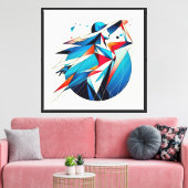 Opvallend Beeldend Kunstwerk #15 Canvas Afdruk (Insitu (Woonkamer))