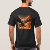Opvallend Black Eagle Graphic T-shirt: vet en maje T-shirt (Achterkant)