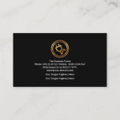 Opvallend blauw elektrisch bliksem-elektricien visitekaartje (Achterkant)