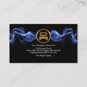 Opvallend blauw-elektrisch stuurprogramma voor bli visitekaartje (Achterkant)