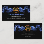 Opvallend blauw-elektrisch stuurprogramma voor bli visitekaartje (Voorkant / Achterkant)