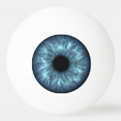 Opvallend blauw eyeball pingpongbal (Voorkant)