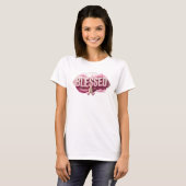 Opvallend BLESSED Kunstontwerp T-shirt (Voorkant volledig)